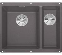 Blanco Evier en granit SILGRANIT® PuraDur® SUBLINE 340/160-U gris roche Cuve L...