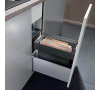 Blanco Poubelle encastrable Flexon II – Système de tri 19 L pour meuble 30 cm (521542)