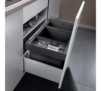 Blanco Flexon II poubelle 65 l noir-gris 525221