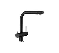 BLANCO FONTAS II Filtre | Robinet de cuisine en silgranit noir | Haute pression | Clapet anti-retour | Cartouche en céramique | Qualité de l'eau et économie d'eau | Filtre supplémentaire nécessaire |