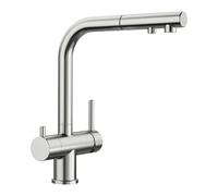 Blanco Fontas S II - Robinetterie d’évier avec embout extractible et fonction filtrante, inox 525199