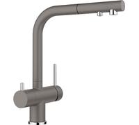 Blanco Fontas S II - Mitigeur d'évier avec bec extractible et fonction filtrante, gris 526946