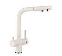 Blanco Fontas S II - Mitigeur d'évier avec bec extractible et fonction filtrante, blanc doux 526947