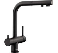 Blanco Fontas S II - Mitigeur d'évier avec bec extractible et fonction filtrante, noir mat 526672