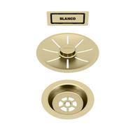 Blanco - Garniture de vidage C-overflow, pour évier simple, doré 203476