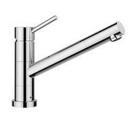 BLANCO KANO-F Vario Robinet de cuisine en chrome haute pression avec tuyau extractible Montage devant la fenêtre Cartouche en céramique avec douchette réglable pour un jet puissant