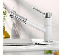 Blanco Kano Mitigeur de cuisine pivotant basse pression avec douchette extractible, 527650,