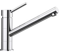 BLANCO KANO Robinet de cuisine chromé basse pression Clapet anti-retour Cartouche en céramique Qualité de l'eau garantie et économie d'eau 5,5 x 26,3 x 19,1 cm