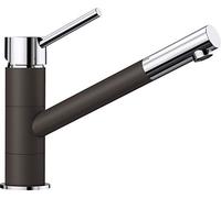 BLANCO KANO - Robinet Mitigeur Monocommande Bicolore pour la Cuisine - Plage de pivotement à 360° - Chrome / Marron - 525033