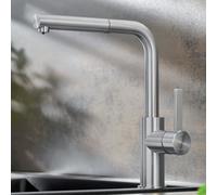 Blanco Lanora Mitigeur de cuisine pivotant, basse pression, avec douchette extractible, 525126,