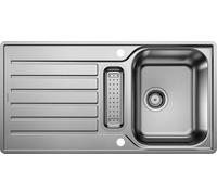 Blanco Évier Lantos 5 S-IF – 94x49 cm, fond plat IF, commande excentrique – Inox brossé 517281