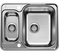 Blanco Lantos 6 - Évier, 59x49 cm, avec commande excentrique, inox brossé 516676