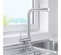 Blanco Laressa Mitigeur de cuisine à installer sous une fenêtre, pivotant, 521546,