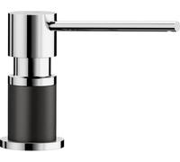 BLANCO LATO Distributeur de produit à vaisselle look SILGRANIT bicolore noir silgranite/chrome