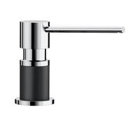 BLANCO Distributeur de liquide vaisselle LATO en argent/chromé - Compatible avec tous les robinets de cuisine Blanco - Facile à remplir par le haut - Distributeur de savon - Trou de 35 mm - Contenu
