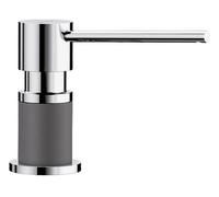 Blanco Distributeur de savon Lato 525817 – Chrome / Gris rocher – 300 ml