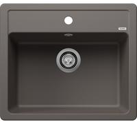 Blanco Évier en silgranit Legra 6 – 59×50 cm, gris – montage par le haut, pour armoires 60 cm