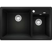 Blanco Legra 8 - Évier en silgranit, 78x50 cm, noir 526223