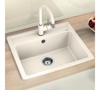 Blanco Évier Legra 6 – Silgranit 59×50 cm – Blanc doux 527086