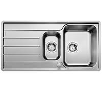BLANCO LEMIS 6 S-IF - Évier de Cuisine en Inox pour Meubles Bas de 60 cm de Large - Cuve à Fond Plat IF et Bac à Restes - 523033