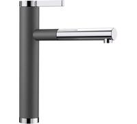 Blanco Linee S - Robinetterie d’évier avec douchette extractible, gris rocher/chrome 518804
