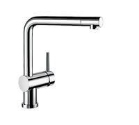 BLANCO LINUS-F 514025 Robinet de Cuisine, Surface Métallique, Chromé, Haute Pression, Montage devant Fenêtre, 1 Pièce