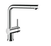 Blanco Robinetterie Linus, montage devant fenêtre, bec rabattable, basse pression, chrome 514277