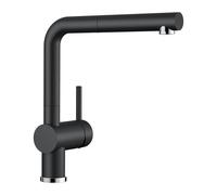Blanco Mitigeur de cuisine Linus-S – Bec et douchette extractibles, cartouche céramique, noir
