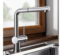 Blanco Linus Mitigeur de cuisine pivotant, basse pression, avec douchette extractible, 512200,