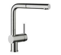 Blanco Linus S - Mitigeur d’évier avec douchette extractible, inox brossé 517184