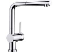 Blanco – Mitigeur d’évier Linus S-F – Douchette extractible, basculable sous fenêtre – Chrome 514276