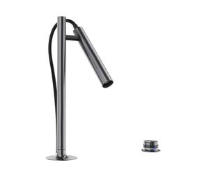 Blanco Luneoo S - Mélangeur électronique pour évier avec bras flexible et douchette, alimentation par le réseau, acier foncé 527975