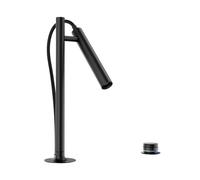 Blanco Luneoo S - Mélangeur électronique pour évier avec bras flexible et douchette, alimentation par le réseau, noir mat 527973