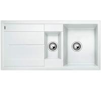 Blanco Metra 6 S - Évier (Blanc, 2 bols, 360 x 430 mm, 19 cm, 170 x 285 mm, 13 cm)