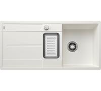 Blanco Évier de cuisine Metra 6S-F Silgranit Blanc – 99×49 cm – Affleurant, réversible, grand bac