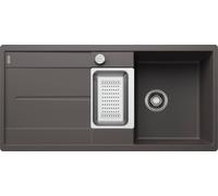 Blanco Évier Metra 6 en silgranit 99x49 cm avec commande excentrique et accessoires Gris Rocher