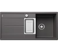 Blanco Évier Metra 6 en silgranit 99x49 cm avec commande excentrique et accessoires Gris Rocher