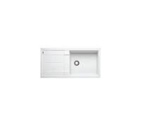BLANCO METRA XL 6 S - Évier de Cuisine Rectangulaire en Granit pour Meubles Bas de 60 cm de Large - Avec Cuve Extra-Large - SILGRANIT - Blanc - 515280