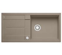 BLANCO METRA XL 6 S - Évier de Cuisine Rectangulaire en Granit pour Meubles Bas de 60 cm de Large - Avec Cuve Extra-Large - SILGRANIT - Marron - 517360