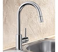 Blanco Mida Mitigeur de cuisine pivotant, avec douchette extractible, 521454,
