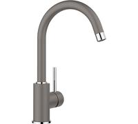 BLANCO MIDA Robinet de cuisine gris volcanique Haute pression Clapet anti-retour Cartouche en céramique Qualité d'eau garantie et économie d'eau 10,6 x 18,5 x 32,7 cm
