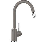 Blanco Mida S - Mitigeur d'évier avec bec extractible, gris/chrome 526967