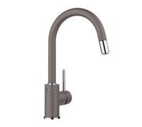 Blanco Mida S - Mitigeur d'évier avec bec extractible, gris/chrome 526967