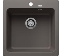 Blanco Évier en silgranit Naya 5 – 52 x 51 cm, gris volcan – 527310