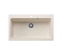 Blanco – Évier de cuisine Naya XL 9 – Silgranit 86 x 51 cm – Blanc doux – 527133
