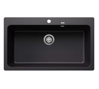 Blanco Évier de cuisine Naya XL 9 – Silgranit 86×51 cm Noir (525947)