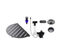 Blanco Oovalon - Garniture de vidange InFino, avec accessoires, acier foncé 527996