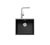 Pack évier + mitigeur massif inox brossé et silgranit - Blanco - 528441 -
