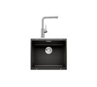 Blanco - Pack évier noir + mitigeur inox brossé 528440