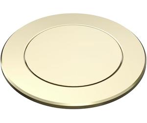 BLANCO PushControl or satiné | L'excentrique plat s'adapte à tous les éviers avec système de vidange InFino | Facile à utiliser | Nettoyage facile | Diamètre de perçage requis : 35 mm